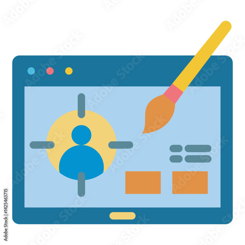 Web Design Icon,graphic design flat_Ux Design