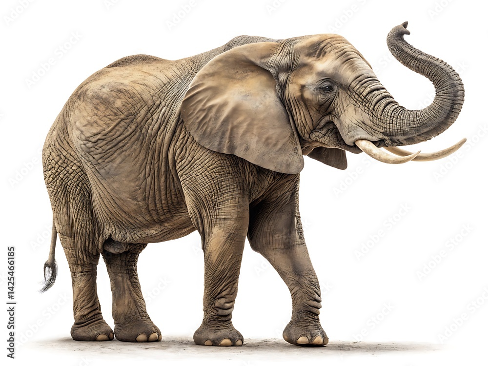 Fototapeta premium elephant isolated on white