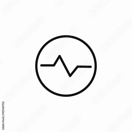cardiac rhythm icon sign vector