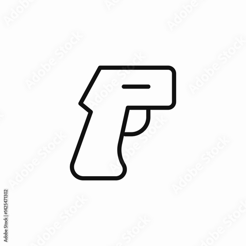 infrared thermometer icon sign vector