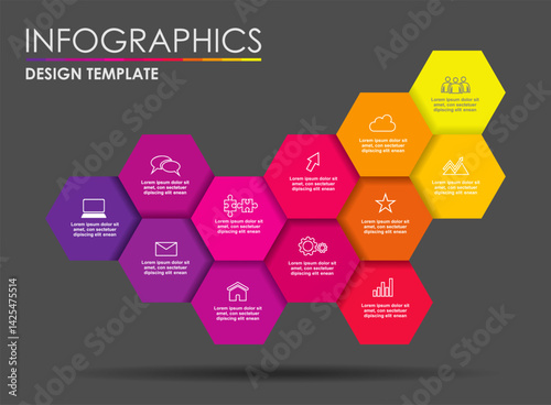 Infographic design template with place for your data. Vector illustration.