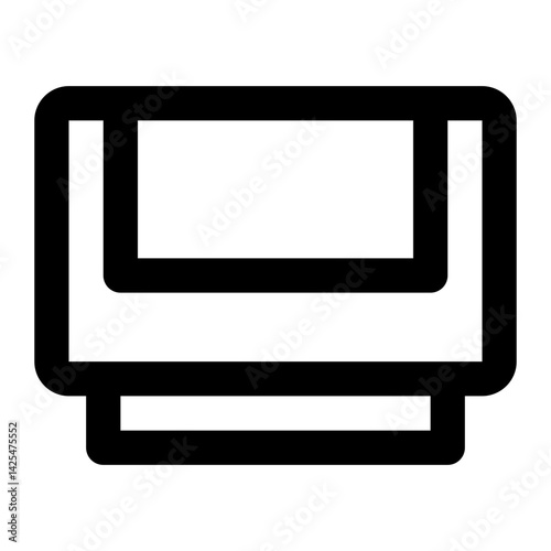 cartridge game console line icon.