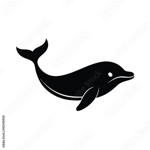 Whale Silhouette Vector Illustration