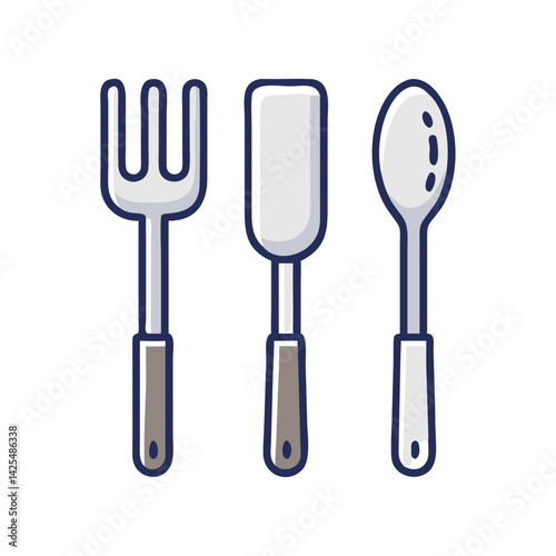 Essential gardening tools arranged in a row for planting and cultivating plants in a home garden setting