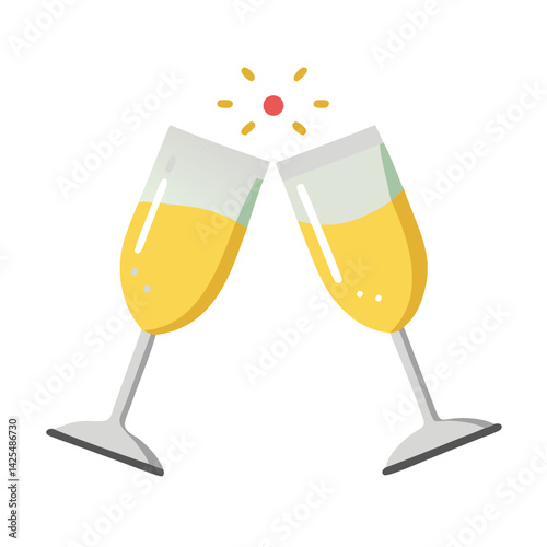 Cheers and celebration with sparkling drinks in elegant glasses during a festive gathering in a bright setting