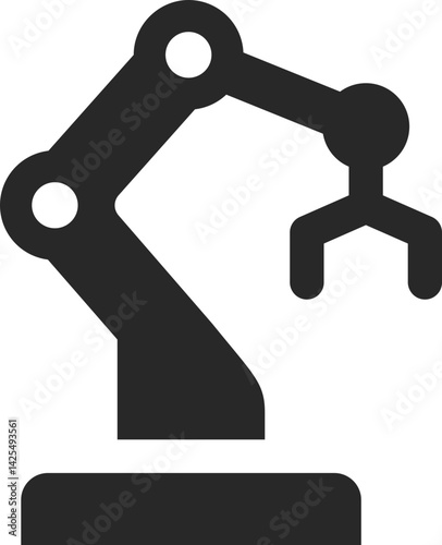 Robotic arm icon used in surgical technology interfaces