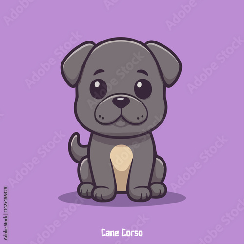 Cane Corso cartoon character