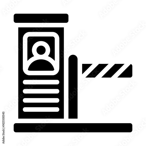 Border Checkpoint Solid Icon