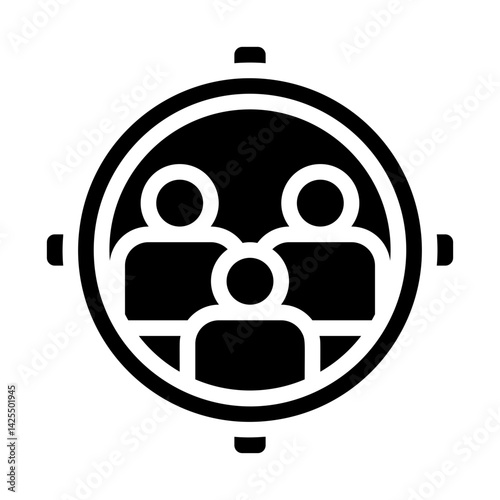 Group Focus Solid Icon