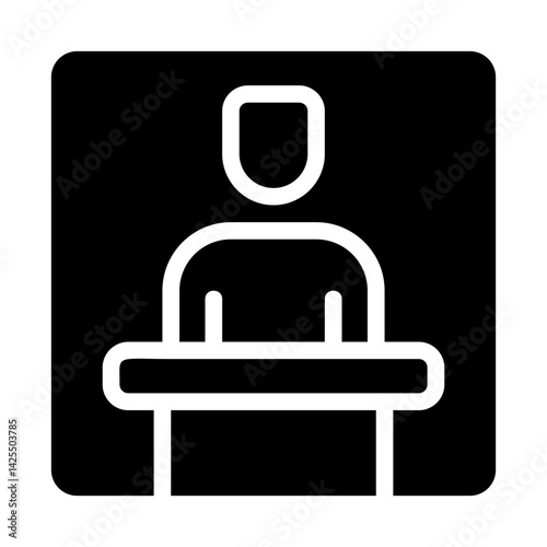 Presenter Solid Icon