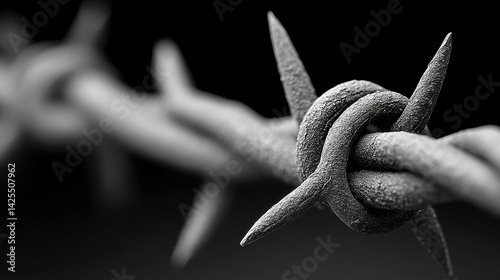 The intricate intertwining of twisted thorns radiates a haunting beauty as a soft, ethereal glow bathes the crown, creating a striking contrast of light and shadow.