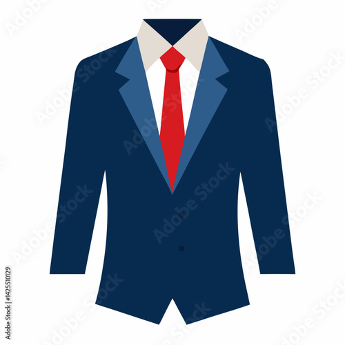 Business suit with white background 