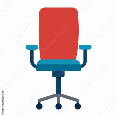 High-quality AI office chair design with white background, perfect for microstock, digital products, and commercial use.