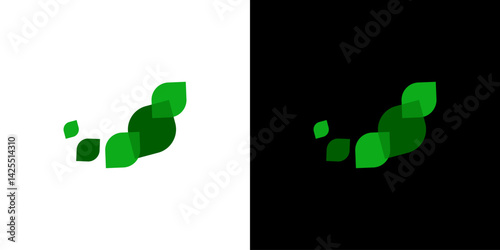 flying leaf logo design