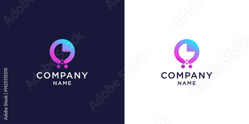 letter o baby trolley logo design