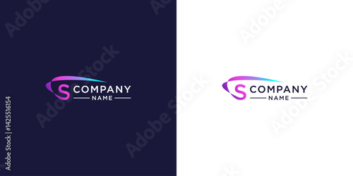 letter s swoosh logo design