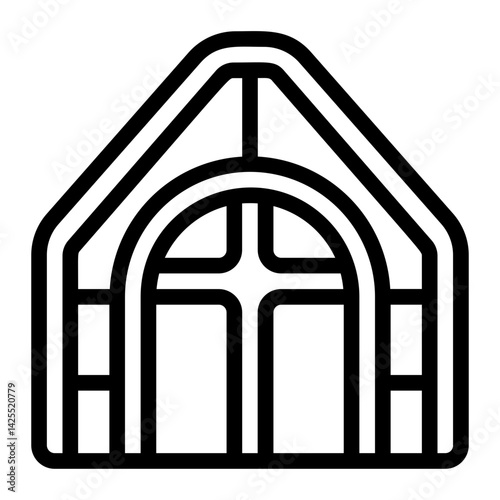 Royal Chapel Line Icon