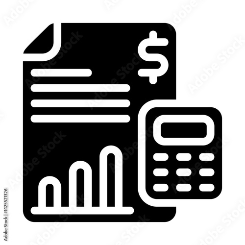 Budget Oversight Solid Icon