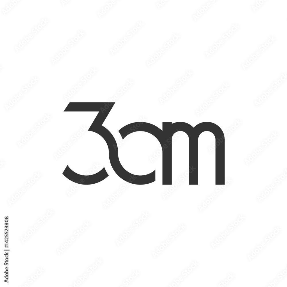 3AM Letter monogram Initial Logo Design Template Vector Illustration. 3AM elegant and Professional icon design 3AM Letter monogram Initial Logo Design Template Vector Illustration. 3AM elegant and Professional icon design