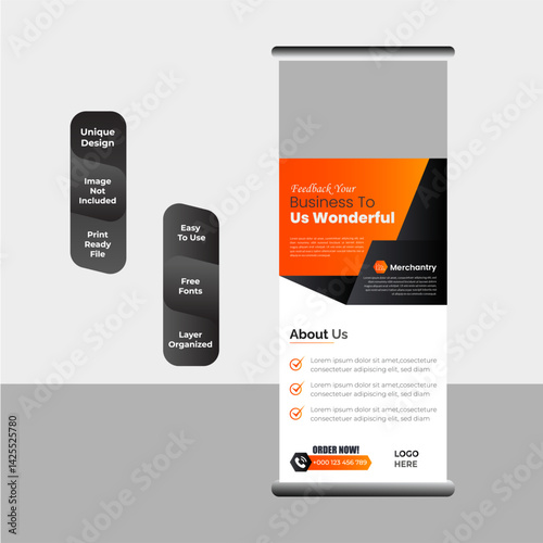 Creative Marketing Agency Roll Up Banner Design