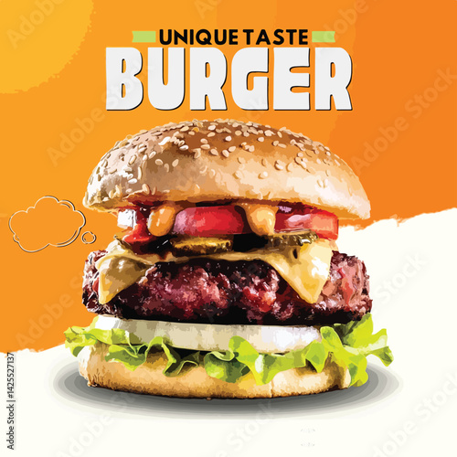 Juicy, mouthwatering burgers made with fresh ingredients – satisfaction in every bite!