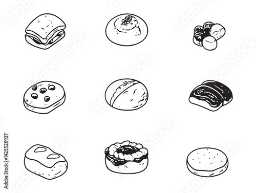 Traditional Kolache Pastries Ready for Enjoyment on Table