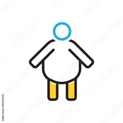 Multi color icon for fat