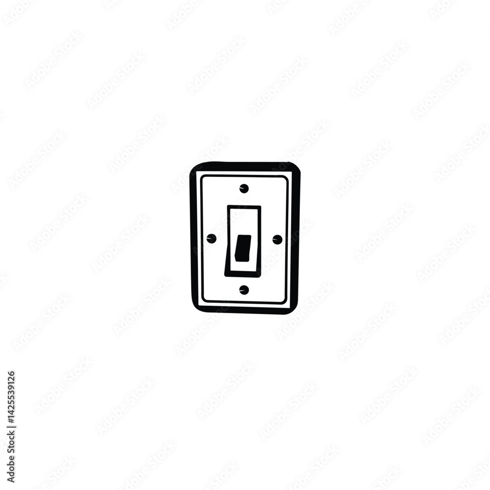 power switch on white background power switch on white background