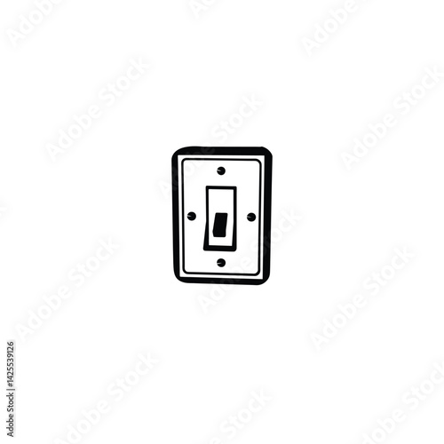 power switch on white background