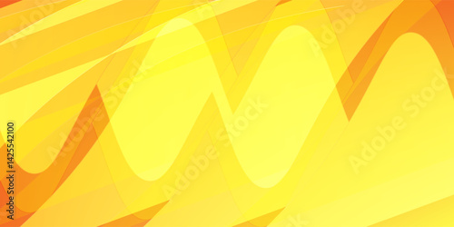 Abstract orange and yellow geometric background. Dynamic shapes composition. Cool background design for posters. Vector illustration