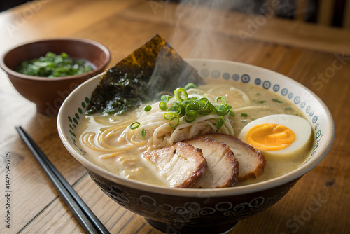 Traditional Japanese Tonkatsu Ramen