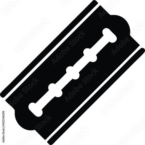 Pair of black shock absorbers, automotive parts icon, simple design.