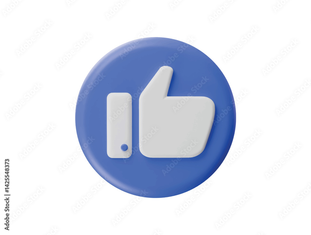 like icon 3d illustrator render like icon 3d illustrator render