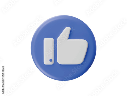 like icon 3d illustrator render