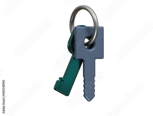 key icon 3d illustration render