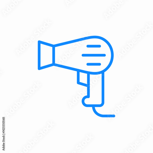 hair dryer icon sign vector