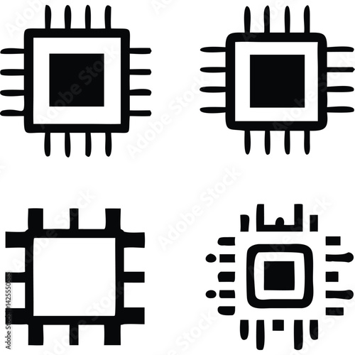 Mailbox icon with letter, simple line art style, black and white.