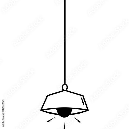 Hand and Drawn Hanging Lamp
