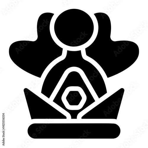 Humility Solid Icon