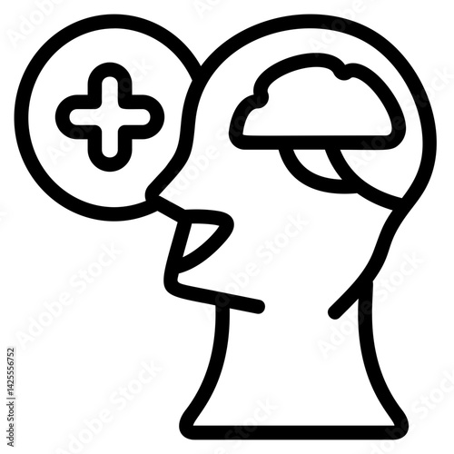 Positivity Line Icon
