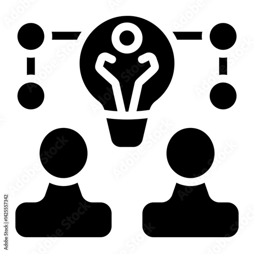 Team Thinking Solid Icon