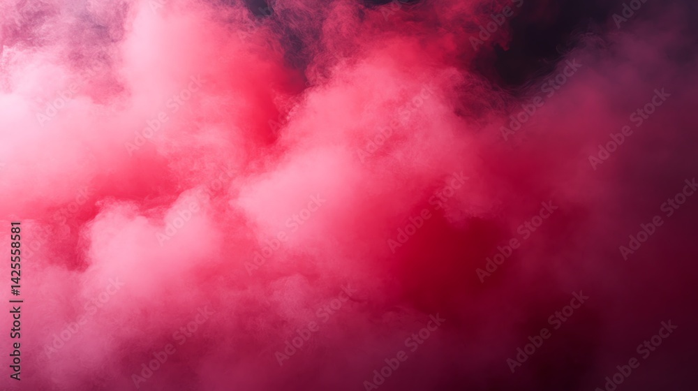 Fototapeta premium Pink and Red Smoke Clouds Background Texture