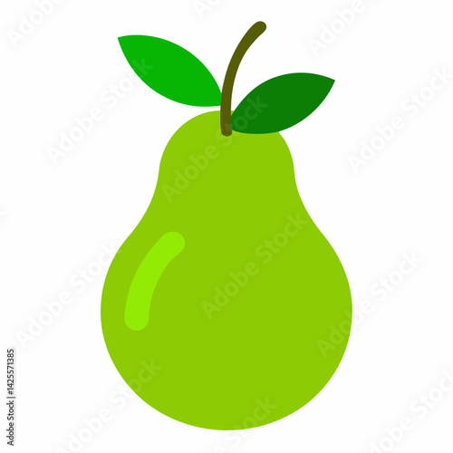 pear with leaf