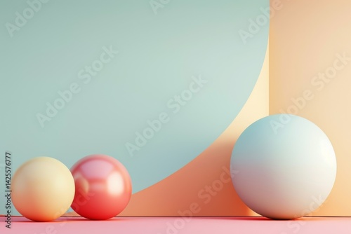 Abstract Minimalist Composition with Three Spheres