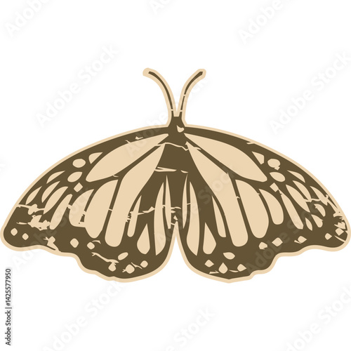 Vintage Paper Butterfly