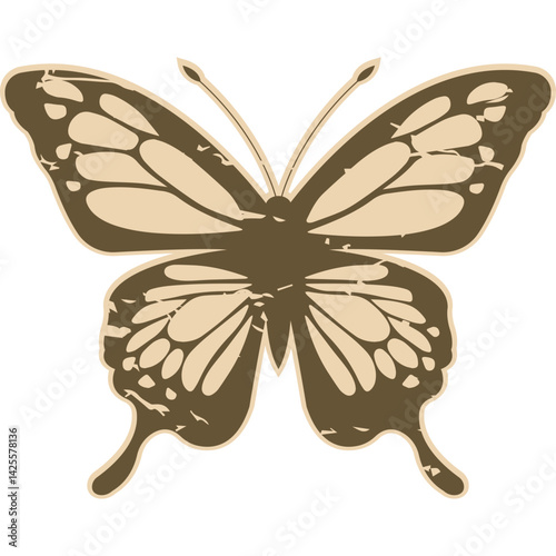 Vintage Paper Butterfly