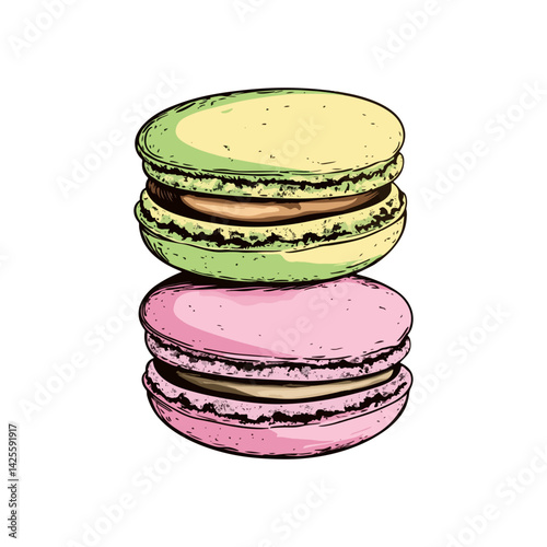 macarons,vector