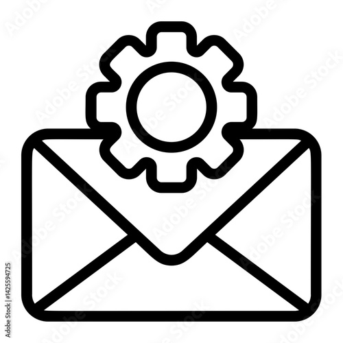 Email Auto Line Icon