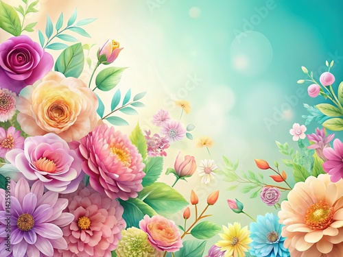 Pastel Floral Backgrounds for Design Inspiration