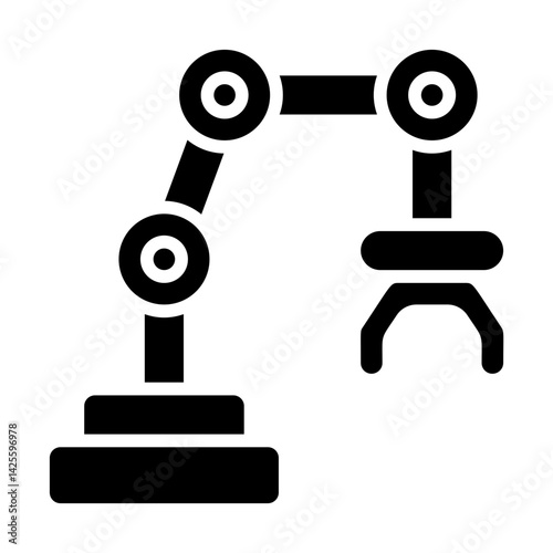 Robot Arm Solid Icon